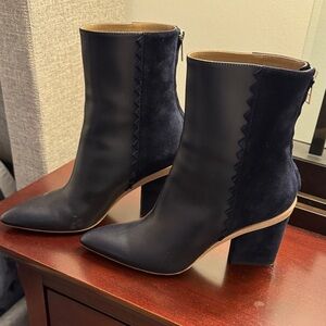 Hermes Black Heeled Boots